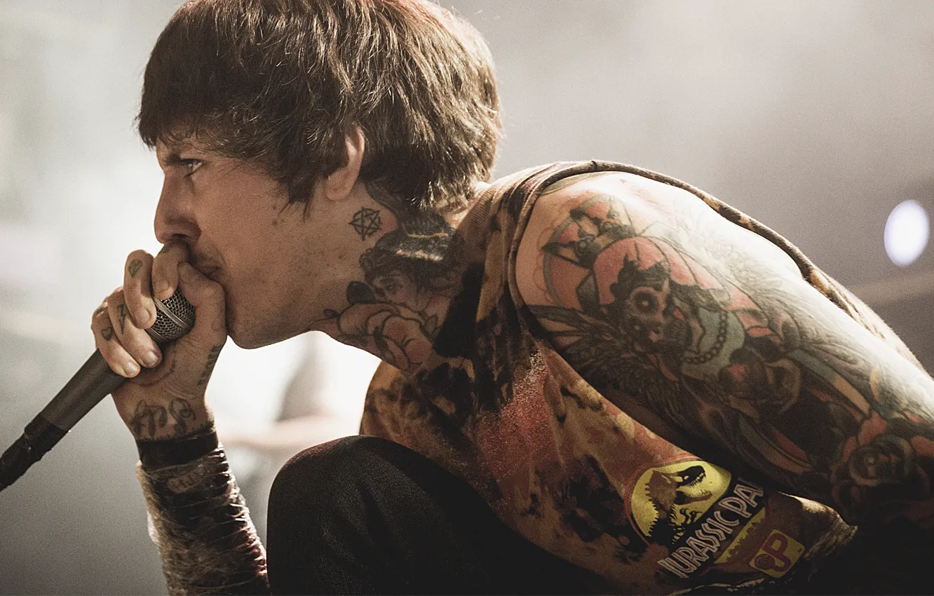 Фото обои metalcore, вокалист, Bring me the horizon, Oliver Sykes