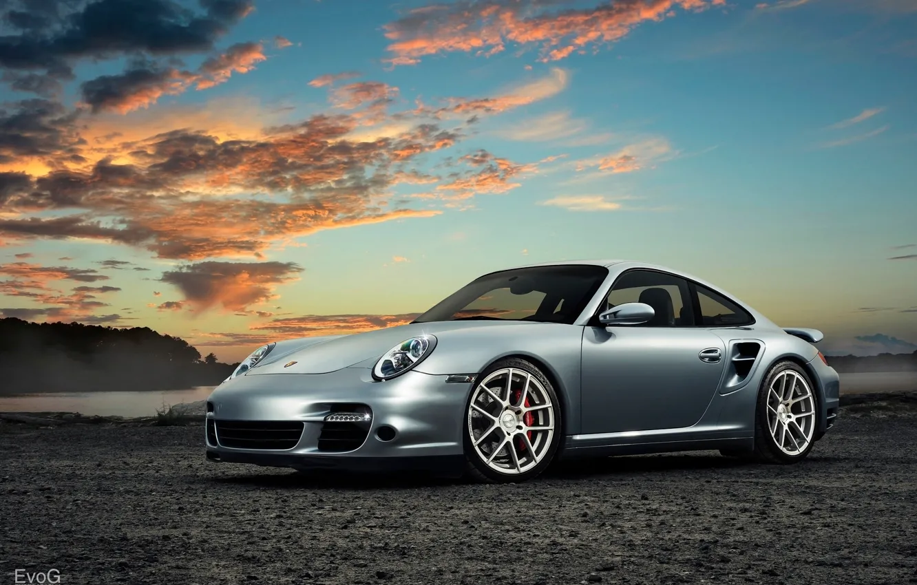 Фото обои Porsche 911 Turbo, EvoG Photography, Evano Gucciardo, Avant Garde Wheels
