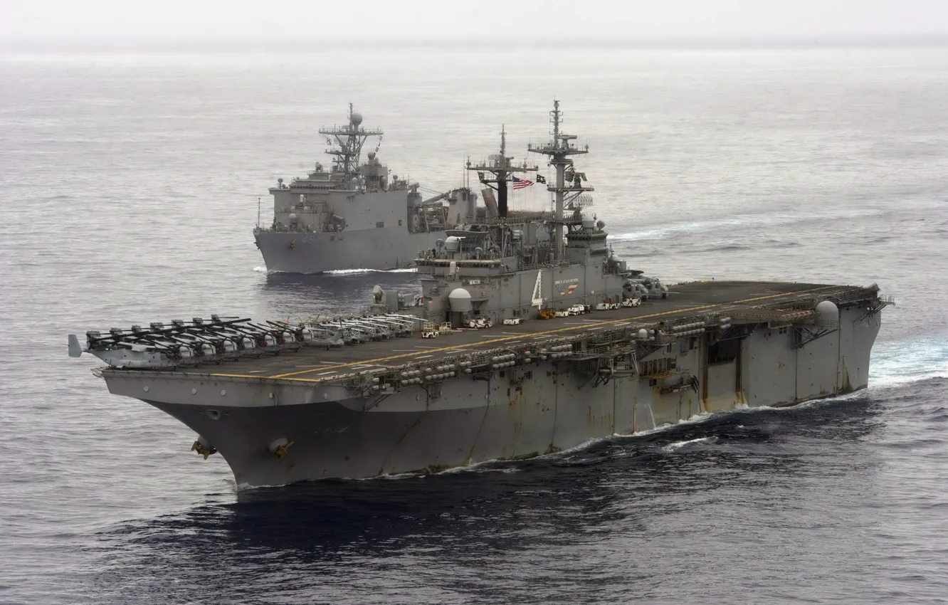 Фото обои оружие, корабль, amphibious assault ship, USS Boxer (LHD 4)