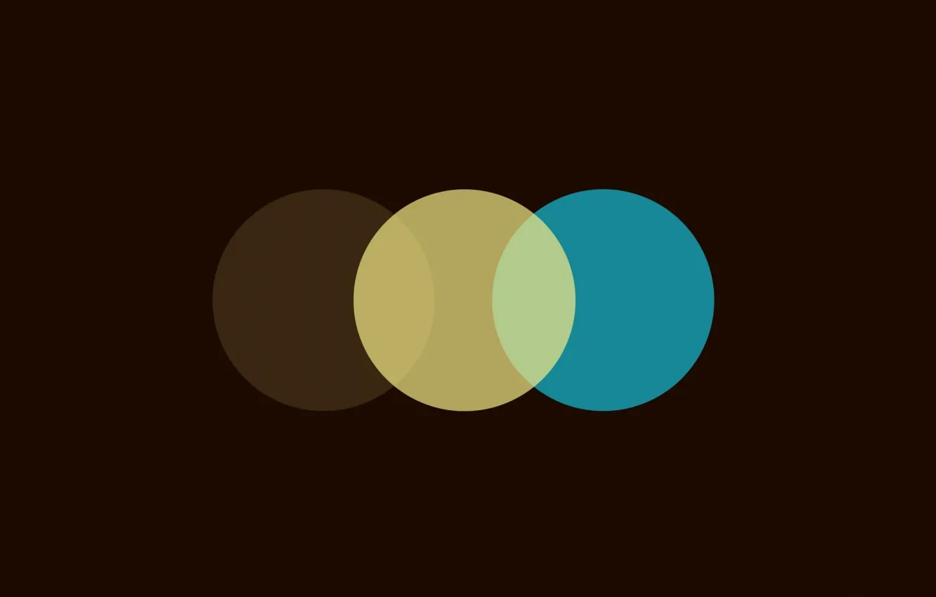 Фото обои круги, желтый, голубой, вектор, текстура, коричневый