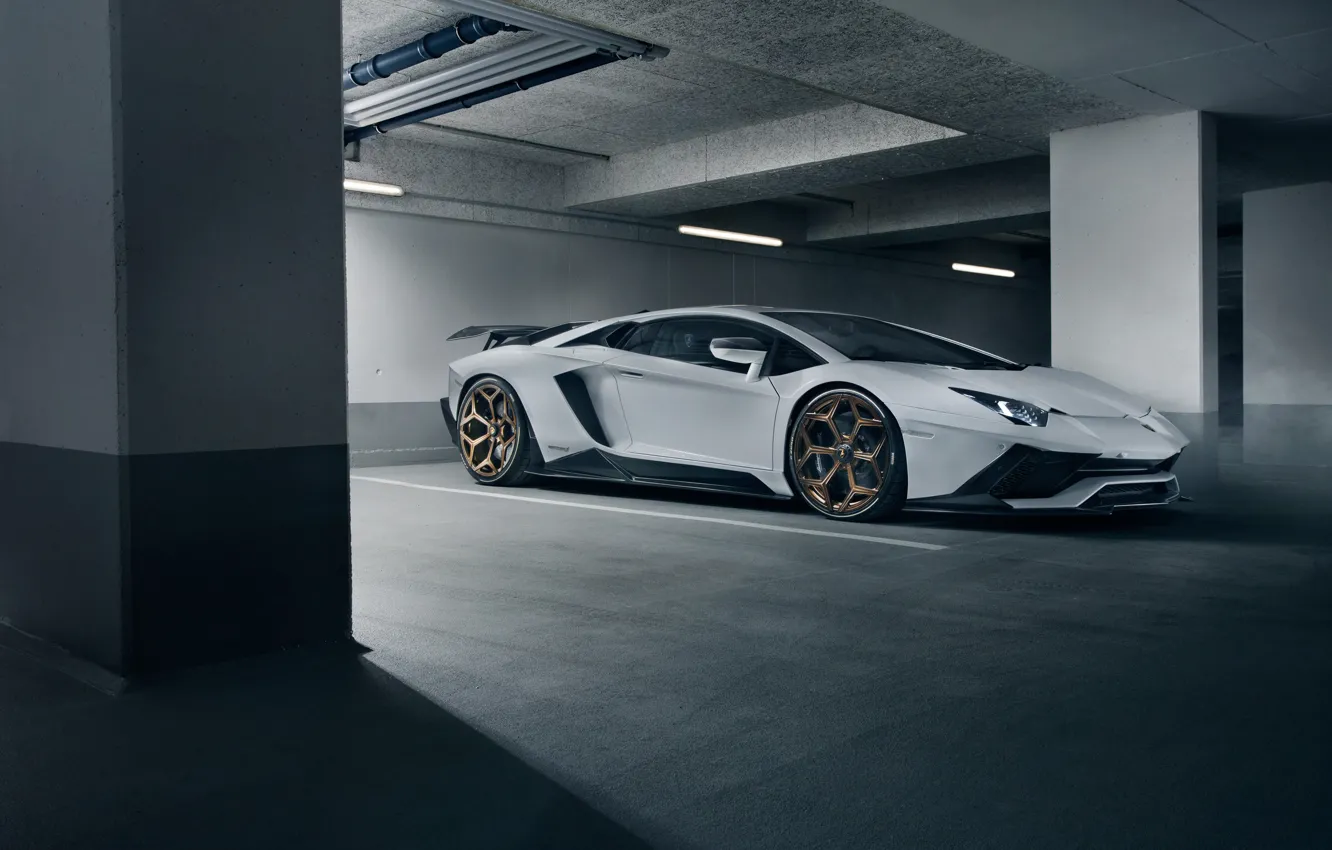 Фото обои Lamborghini, суперкар, вид сбоку, 2018, Novitec Torado, Aventador S