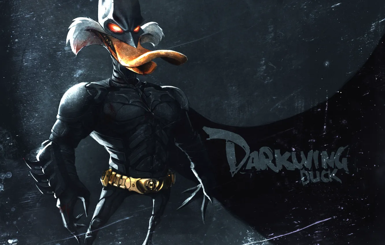 Фото обои mask, suit, Dark Knight, Duck, darkwing