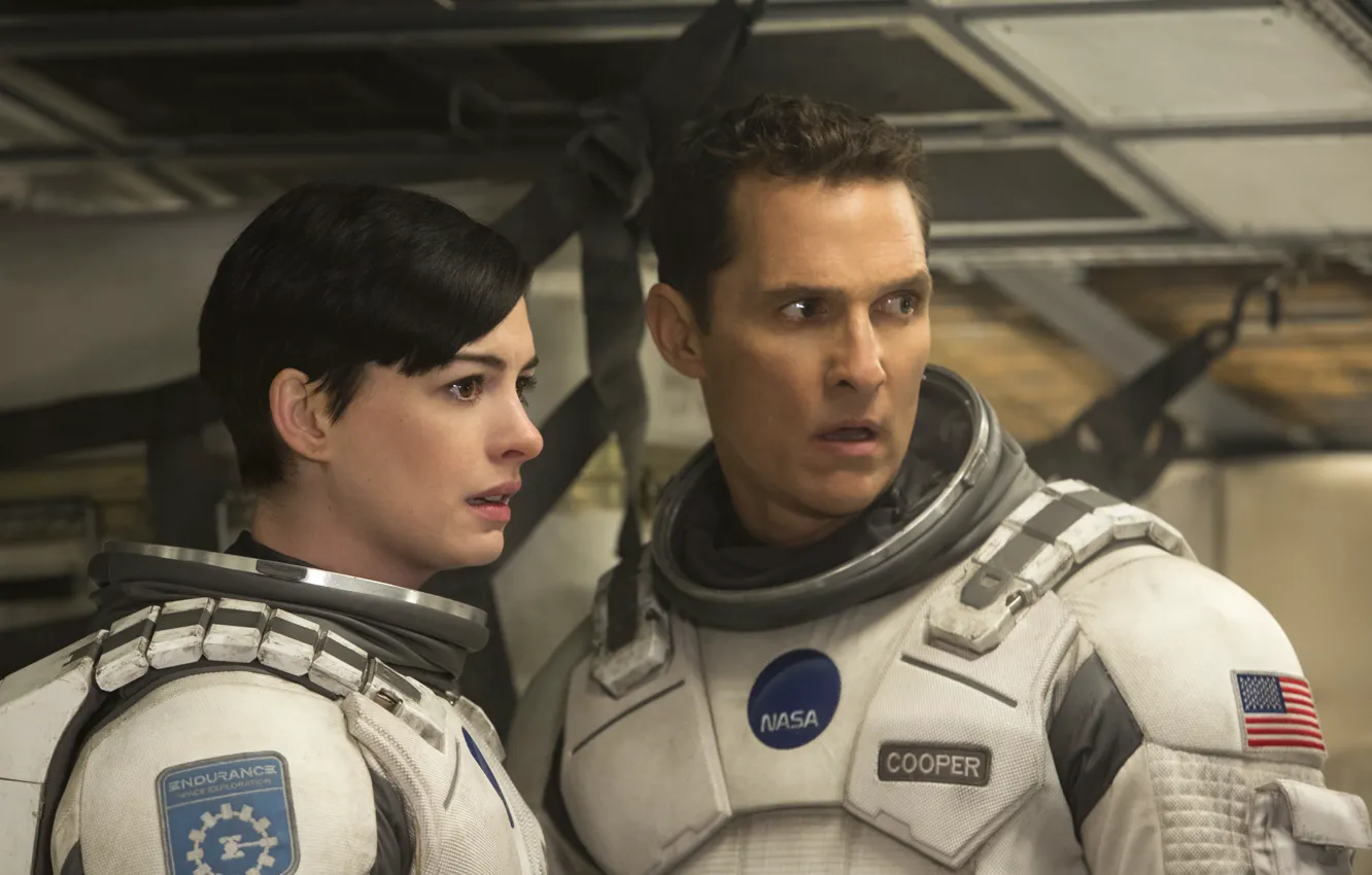 Фото обои фантастика, Anne Hathaway, Matthew McConaughey, Interstellar, «Интерстеллар»