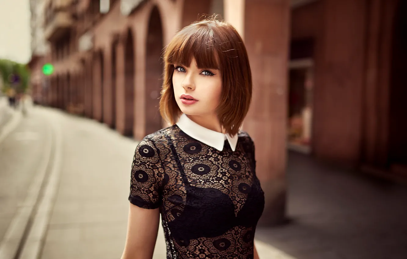 Фото обои стрижка, макияж, губки, Marie, Lods Franck