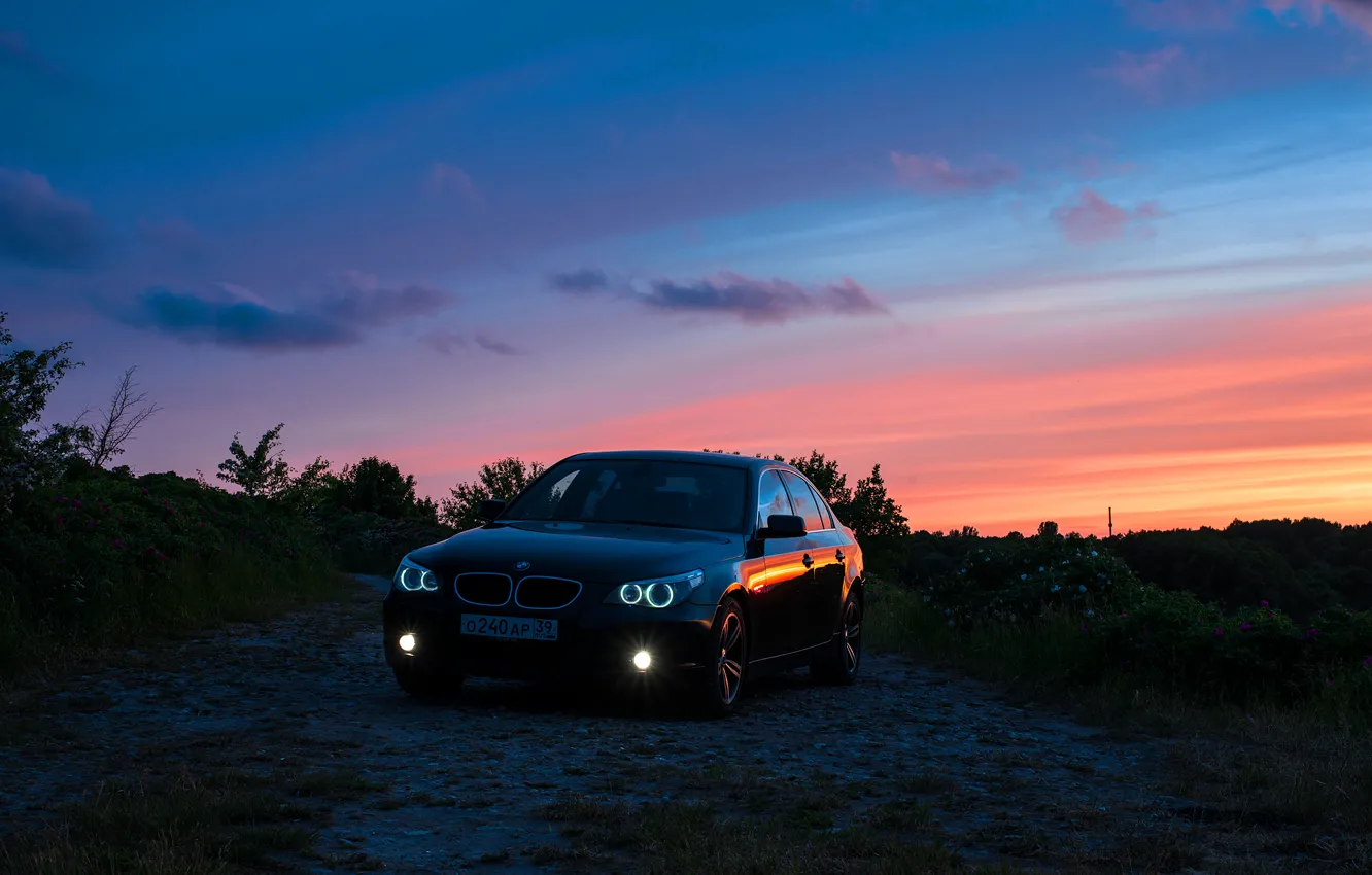 Фото обои BMW, E60, BMW5