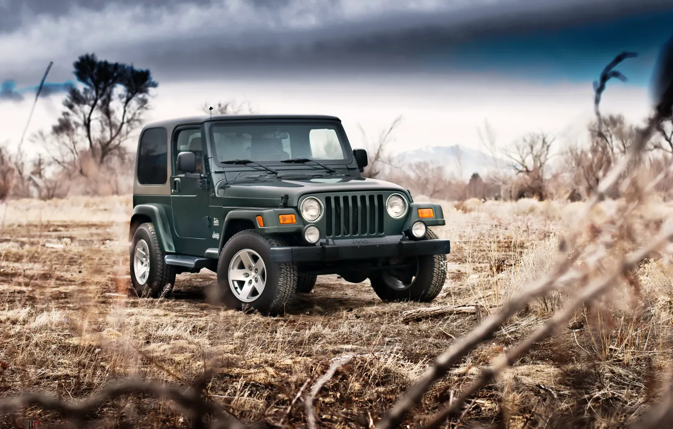 Фото обои машина, фон, Jeep Wrangler Sahara