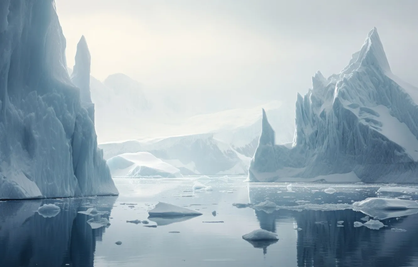 Фото обои ледник, айсберг