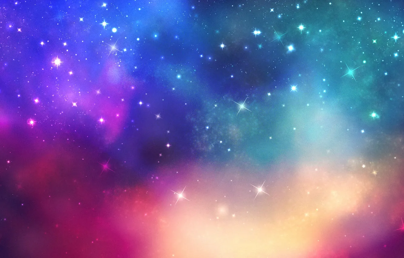 Фото обои космос, звезды, свет, краски, colors, space, light, stars
