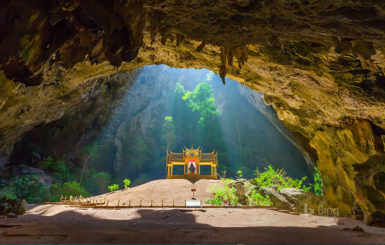 Фото обои Таиланд, пещера, павильон, Куха Карухас, Прая Након
