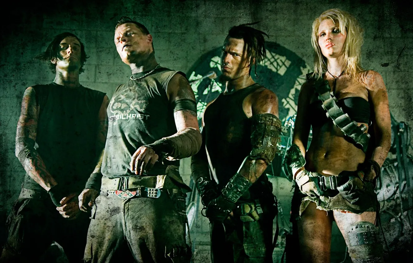 Фото обои industrial metal, Aggrotech, TBM, CombiChrist