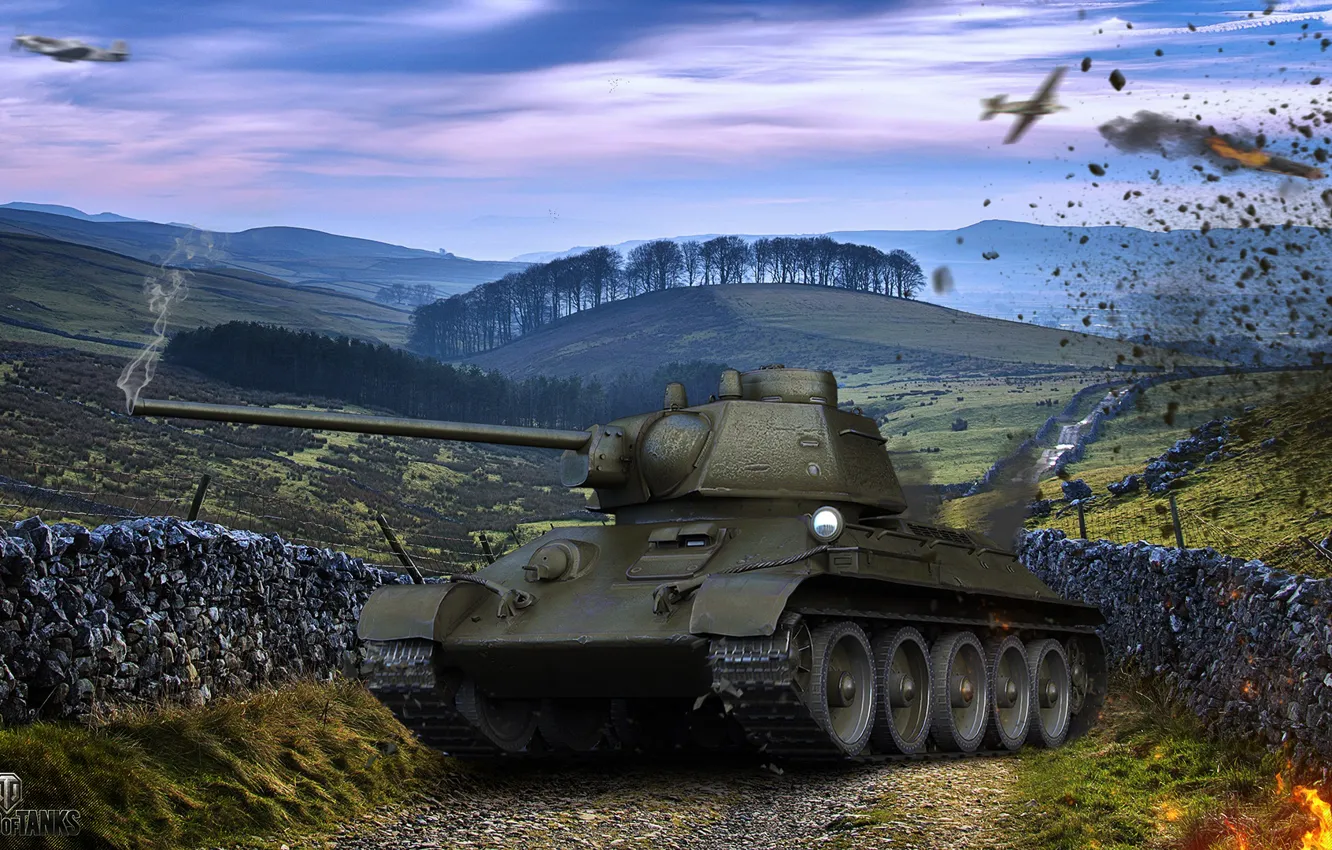 Фото обои игры, оружие, Игры, танк, game, weapon, Т-34, world of tanks
