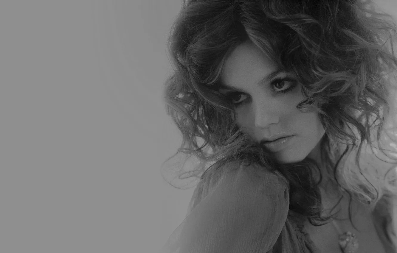 Фото обои девушка, актриса, черно-белое фото, Рейчел Билсон, Rachel Bilson