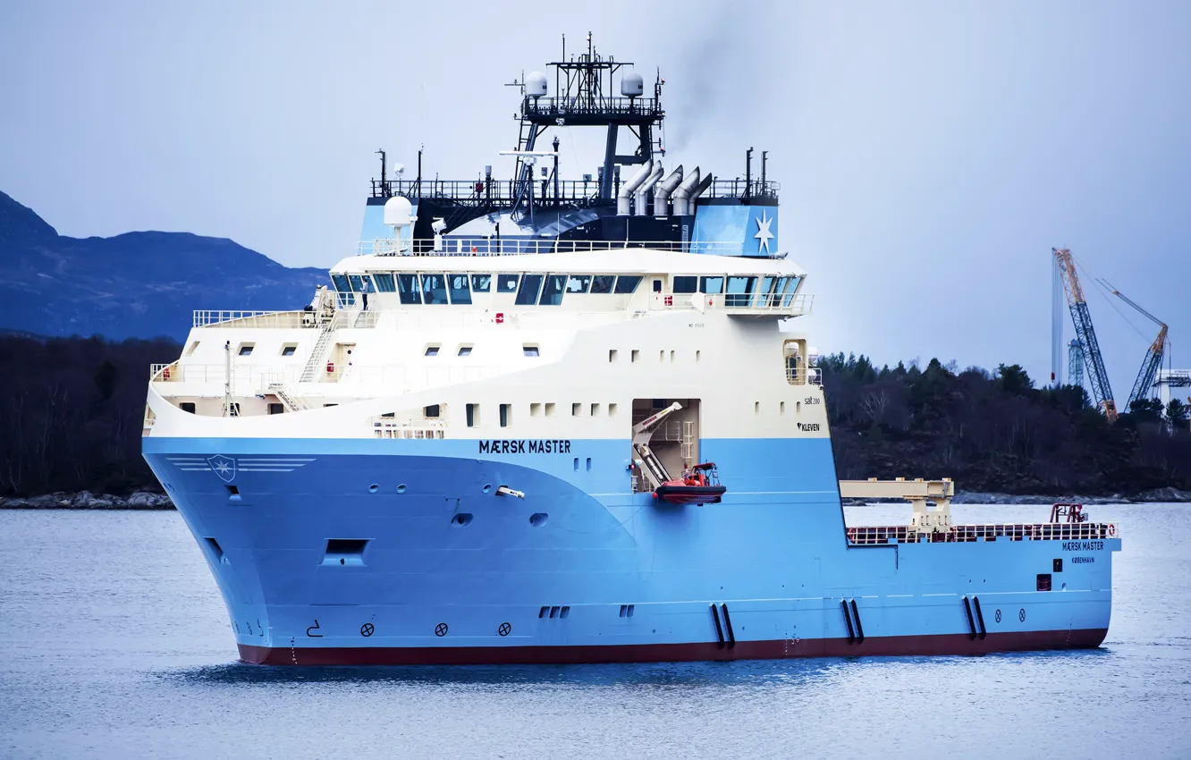 Фото обои Судно, Master, Maersk, Maersk Line, AHTS, Mærsk, Offshore, AHTS Vessel