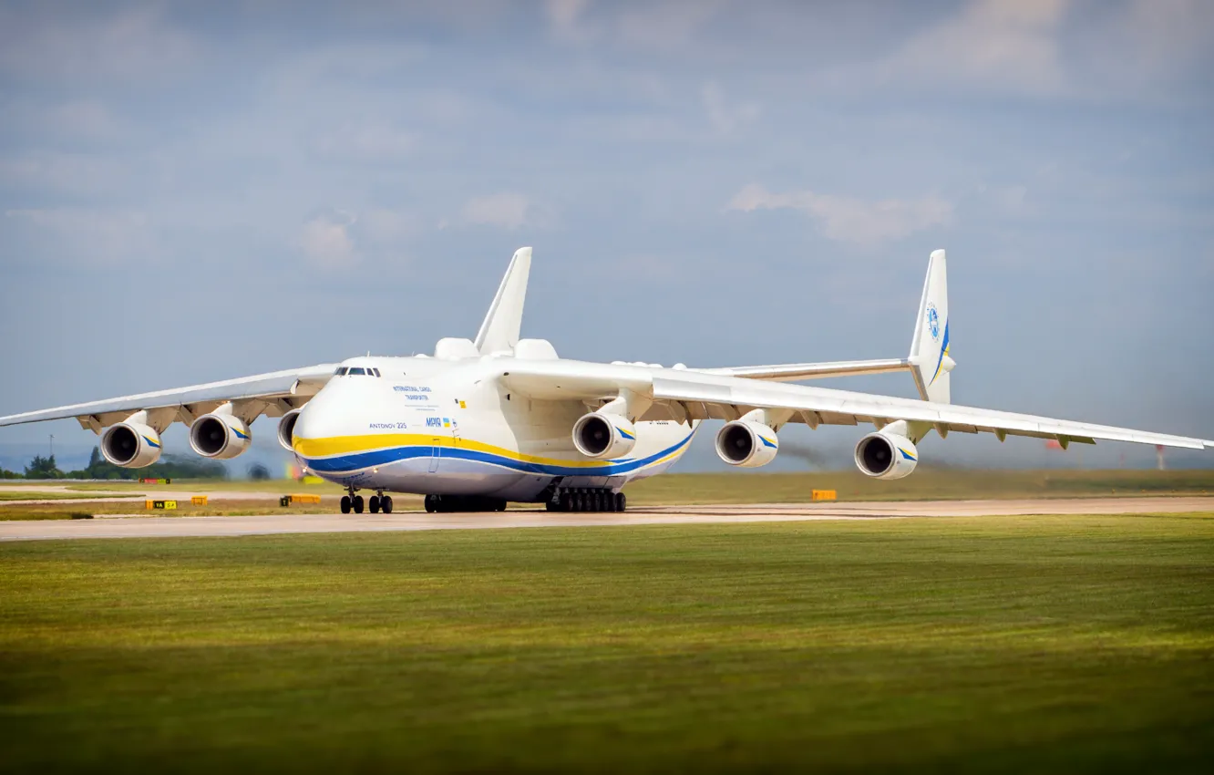 Фото обои Самолет, Крылья, Мечта, Украина, Мрия, Ан-225, Airlines, Советский