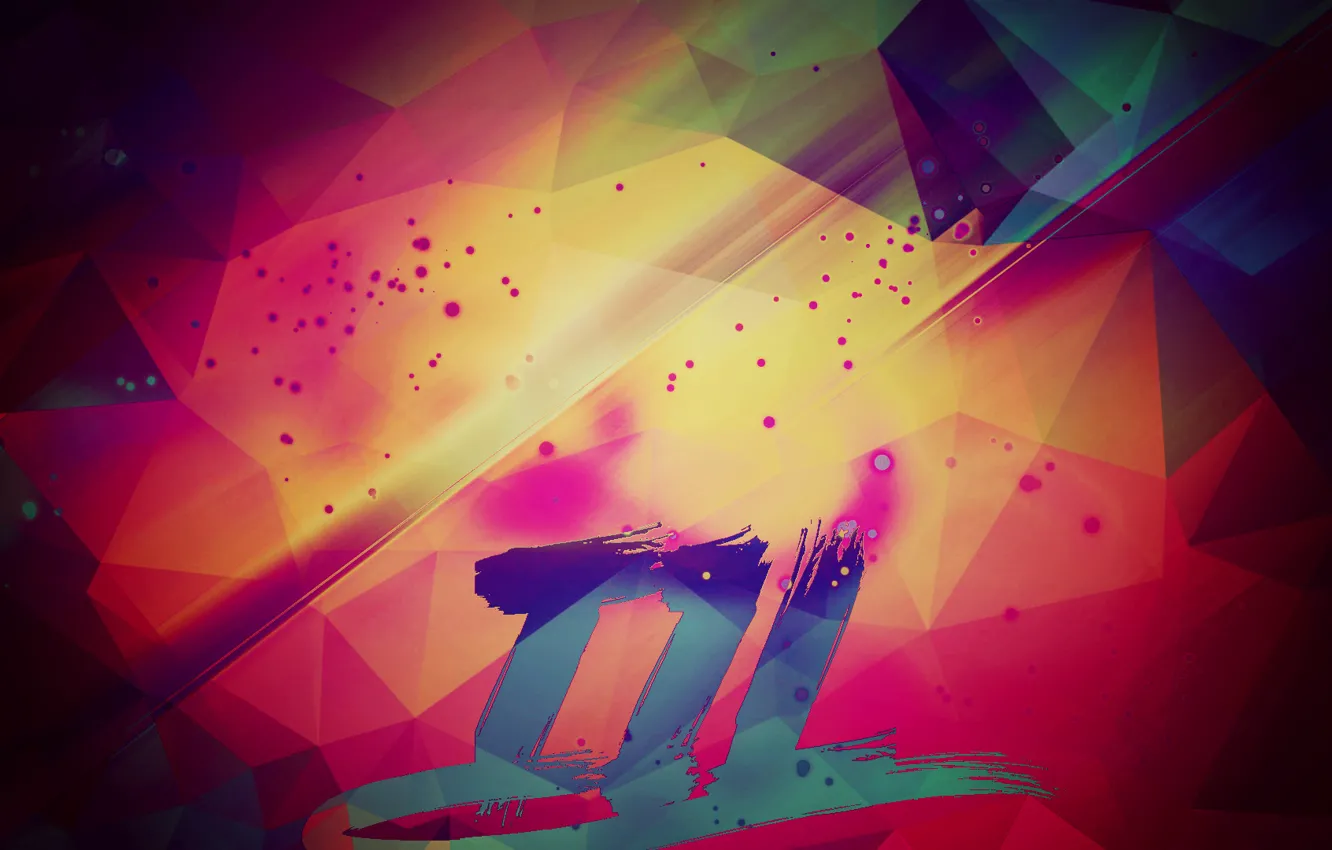 Фото обои rainbow, logo, t1L