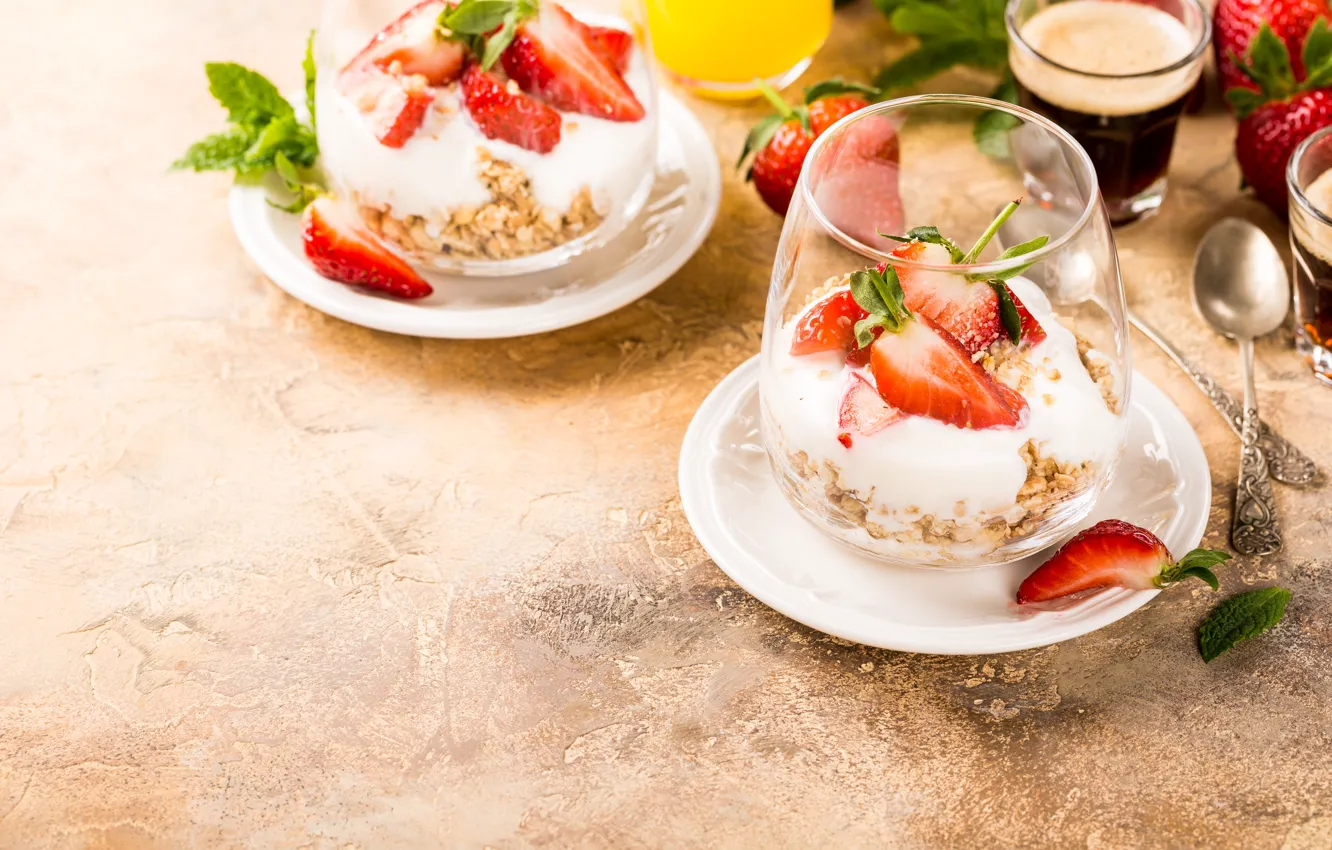 Фото обои ягоды, завтрак, мюсли, Iryna Melnyk