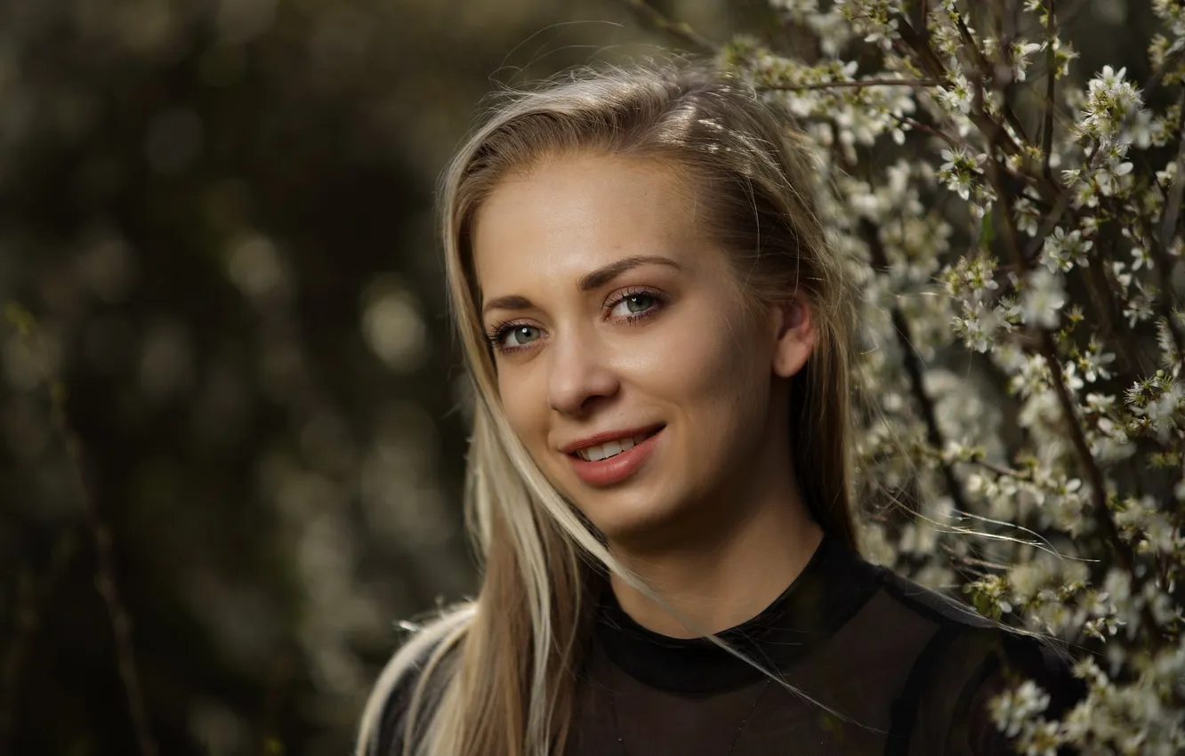 Фото обои взгляд, портрет, блондинка, Klaudia, Borodzicz Dariusz