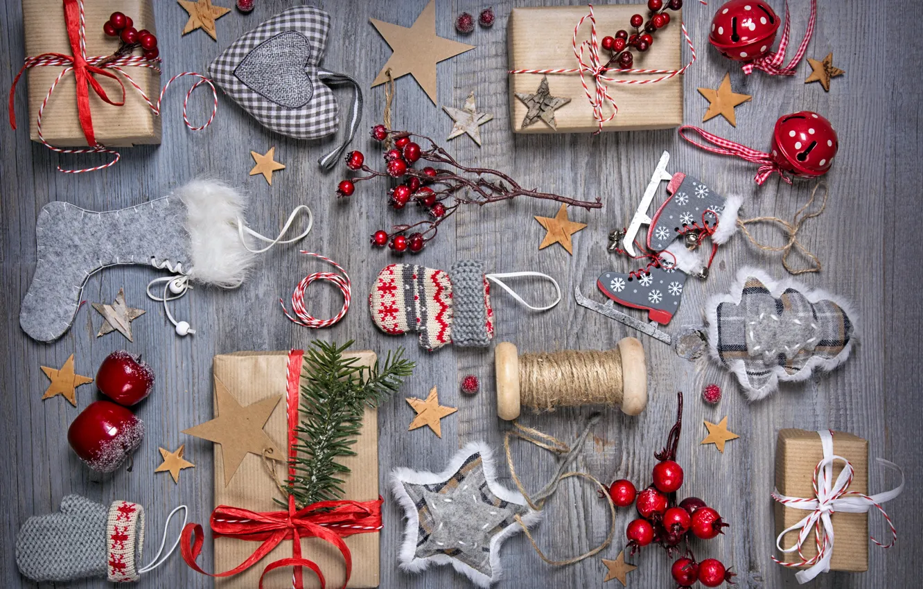 Фото обои украшения, Новый Год, Рождество, Christmas, vintage, wood, Xmas, decoration