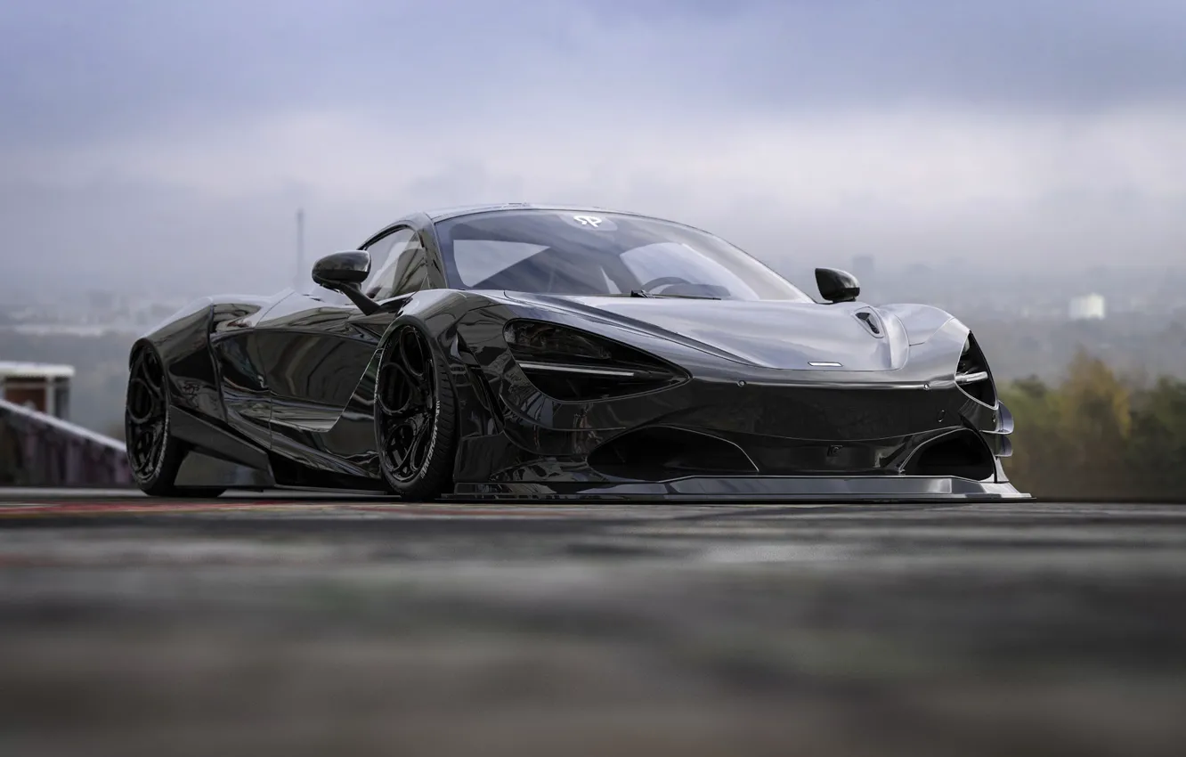 Фото обои McLaren, Авто, Машина, Арт, Суперкар, Рендеринг, Concept Art, 720s