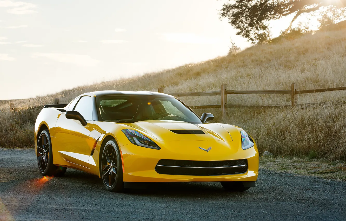 Фото обои Corvette, Stingray, 2014