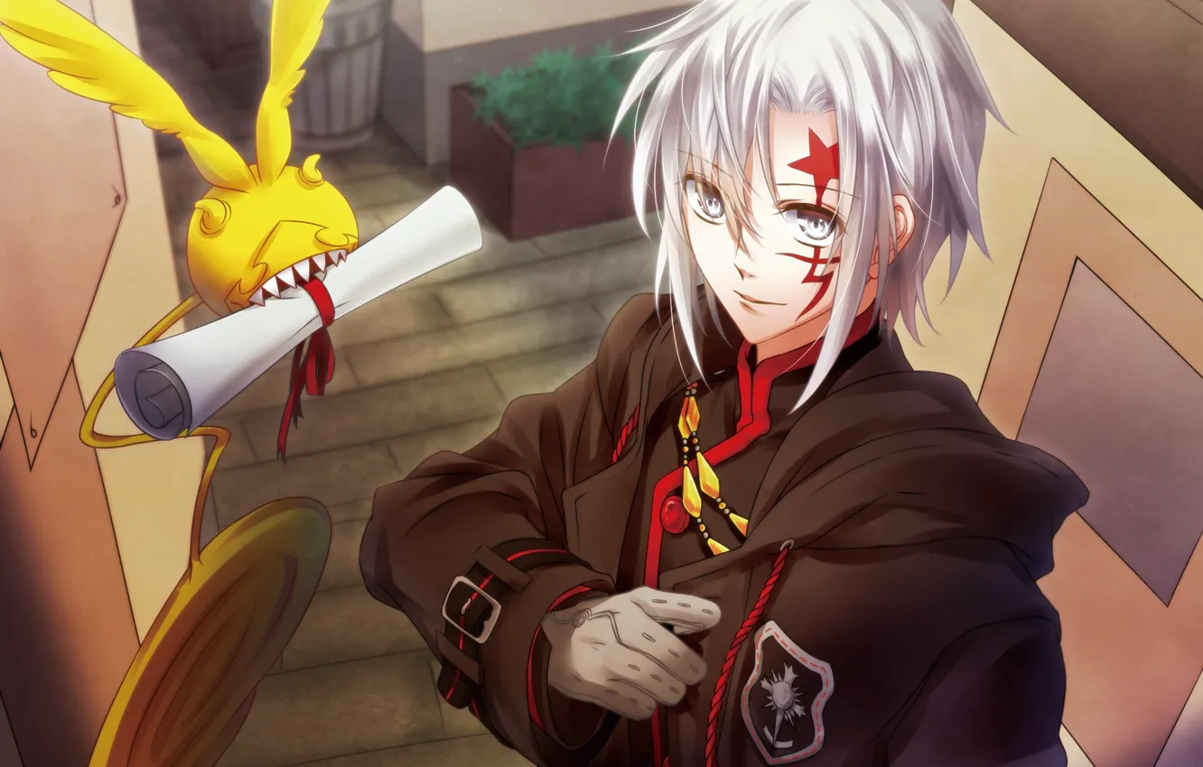 Фото обои аниме, арт, парень, D.Gray-man, Allen Walker
