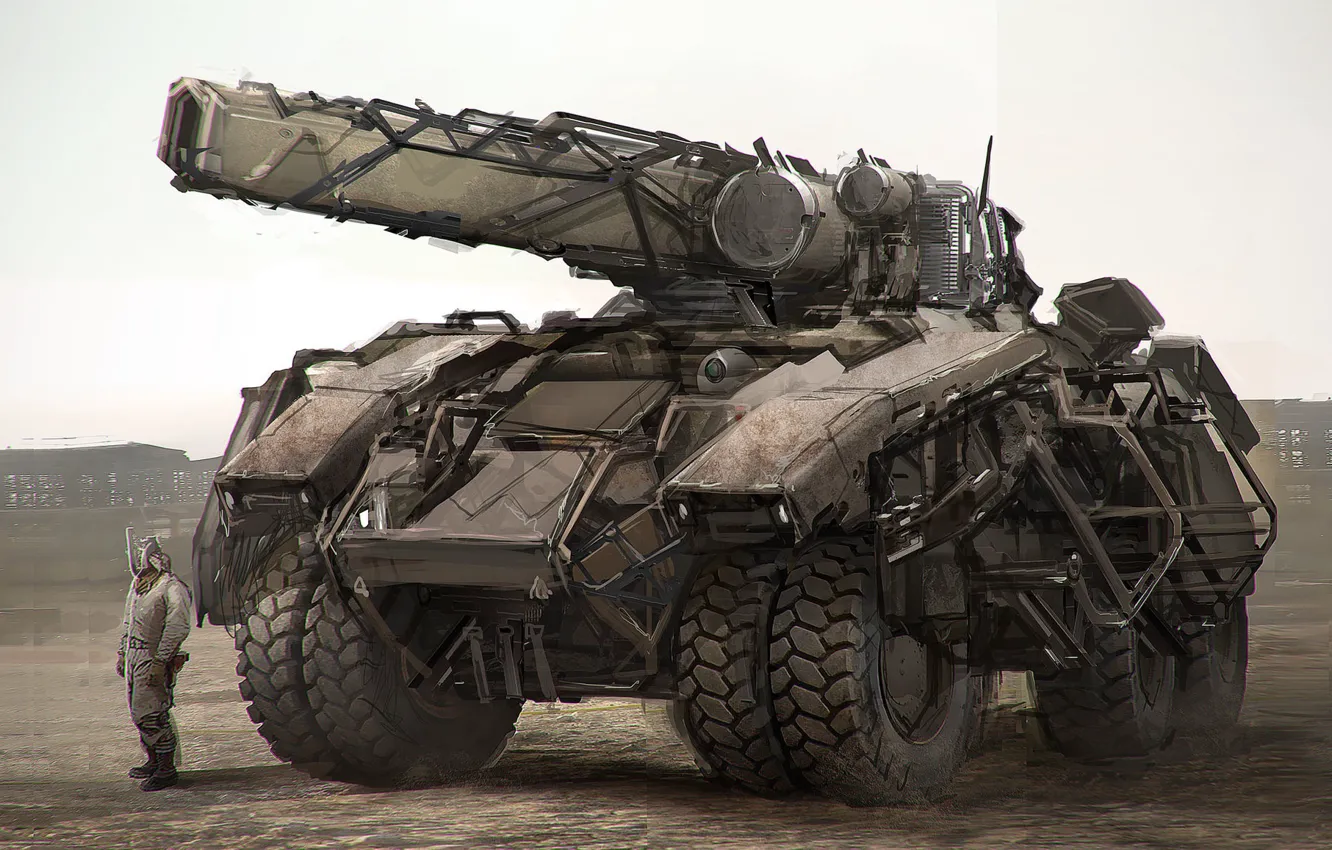 Фото обои оружие, транспорт, photbash tank demo