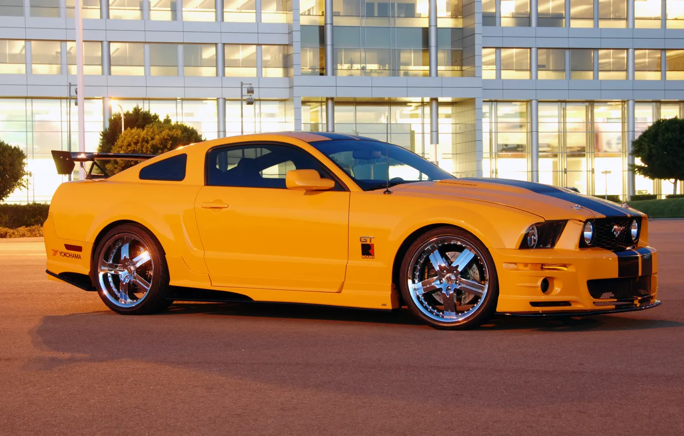 Фото обои Mustang, Ford, Shelby, 2008, мустанг, форд, шелби, roush stage 3