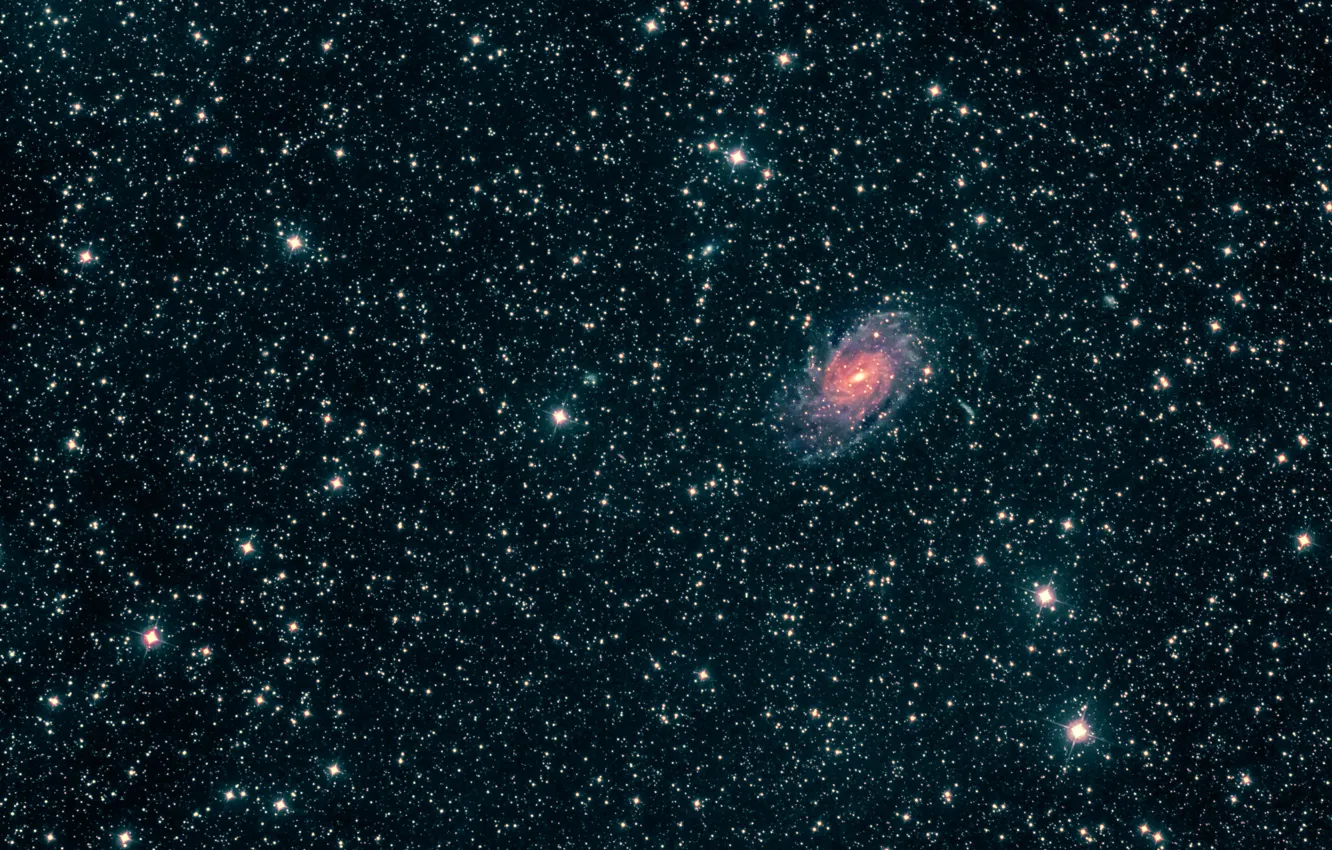 Фото обои галактика, Павлин, в созвездии, NGC6744