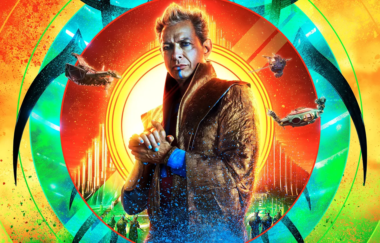 Фото обои постер, Jeff Goldblum, Thor: Ragnarok, Тор: Рагнарёк, Джефф Голдблюм, Грандмастер