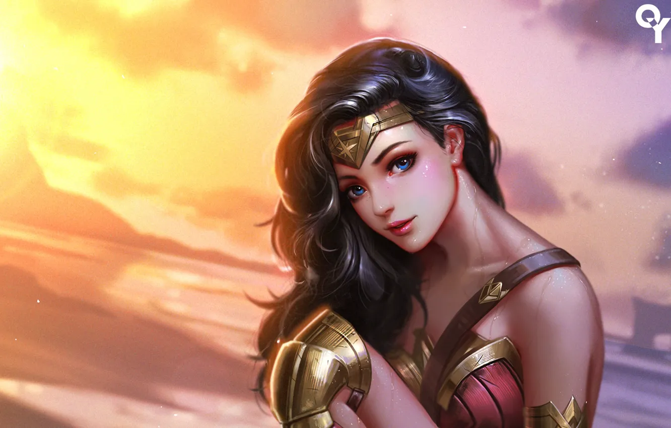 Фото обои Wonder Woman, DC Comics, Диана, Diana, Чудо-женщина, Амазонка