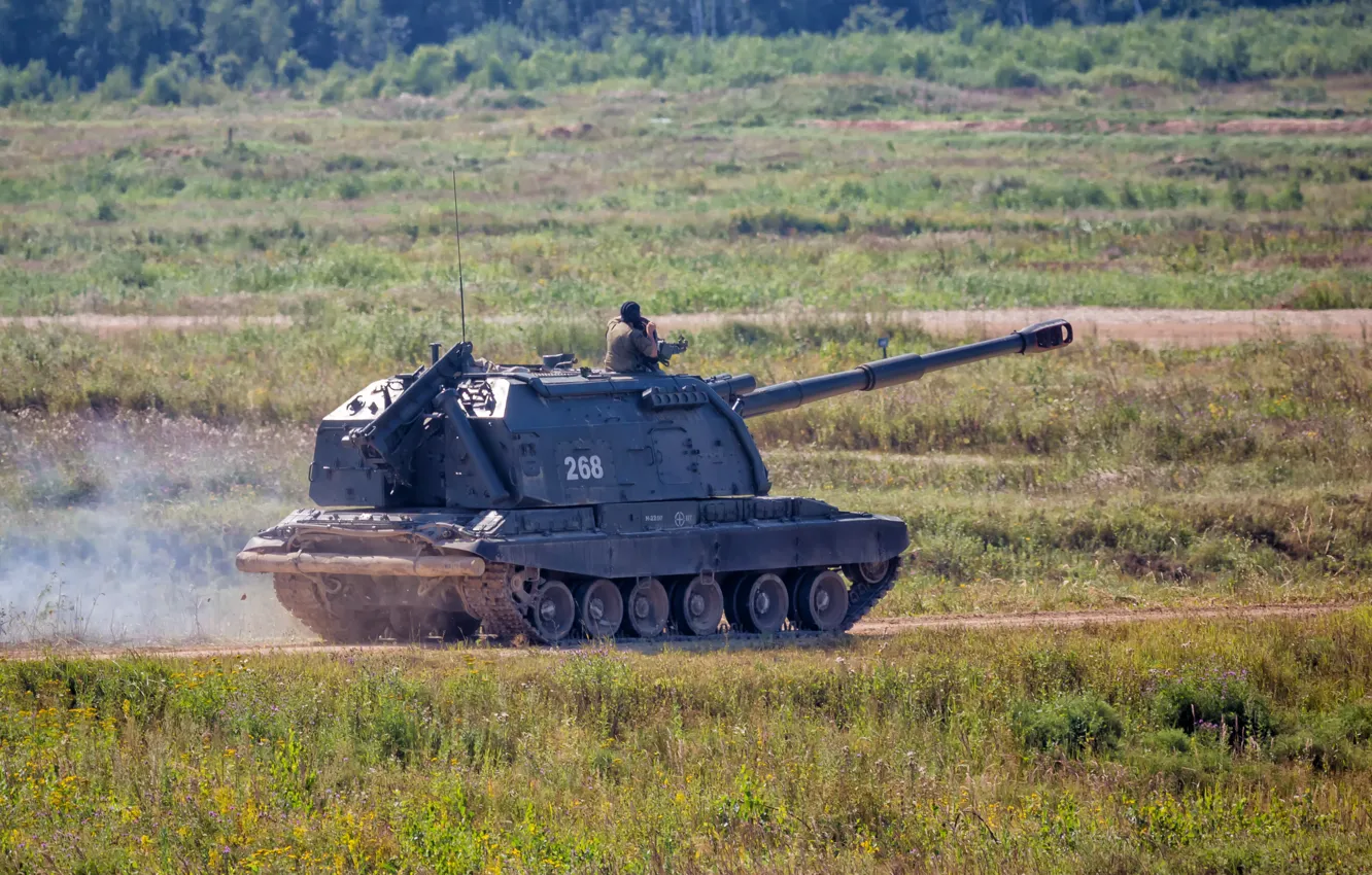 Фото обои самоходная, гаубица, 152-мм, российская, дивизионная, «Мста-С», MSTA-S