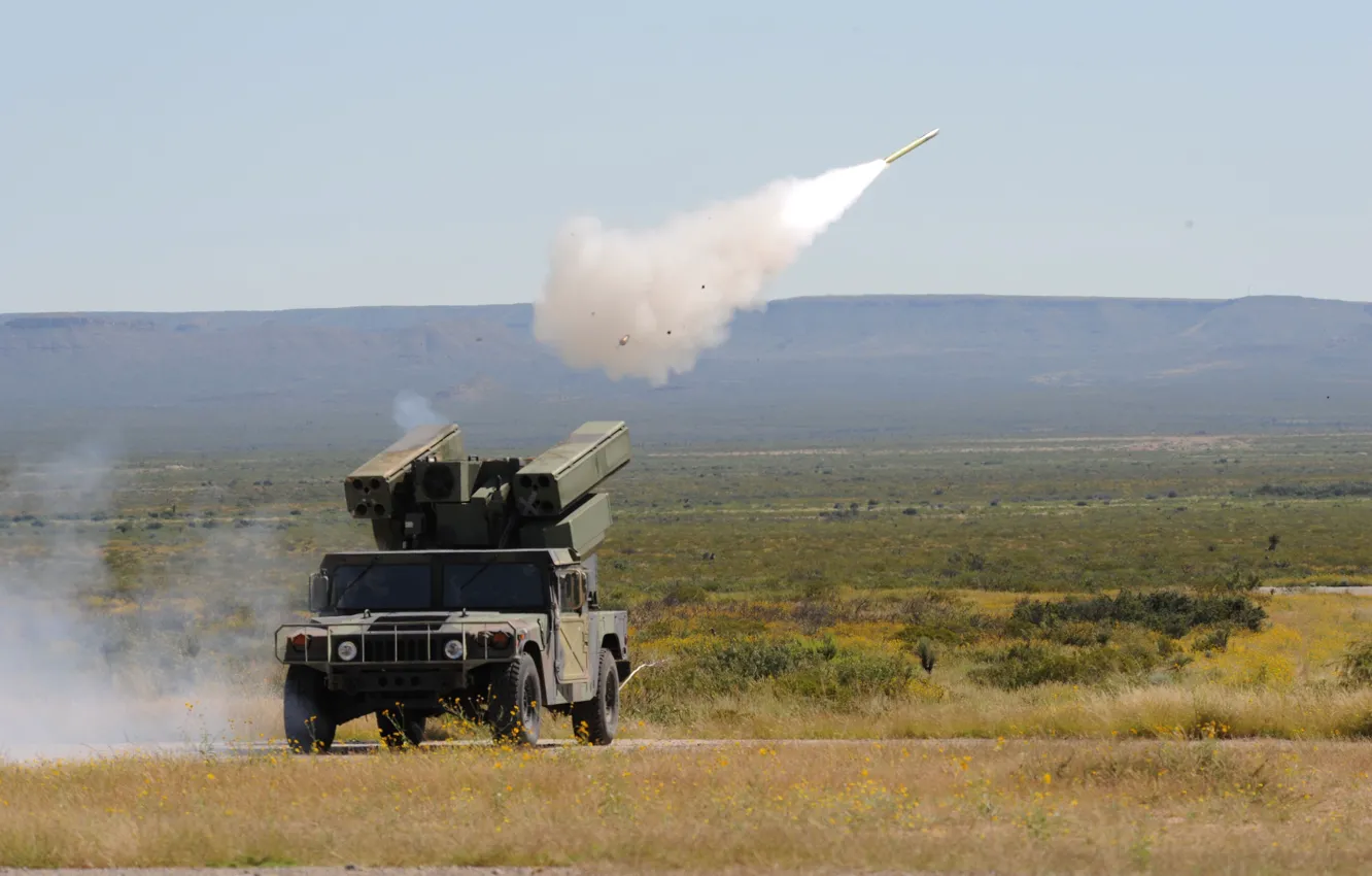 Фото обои military, army, american, US Army, missile, High Mobility Multipurpose Wheeled Vehicle, Stinger, military vehicle