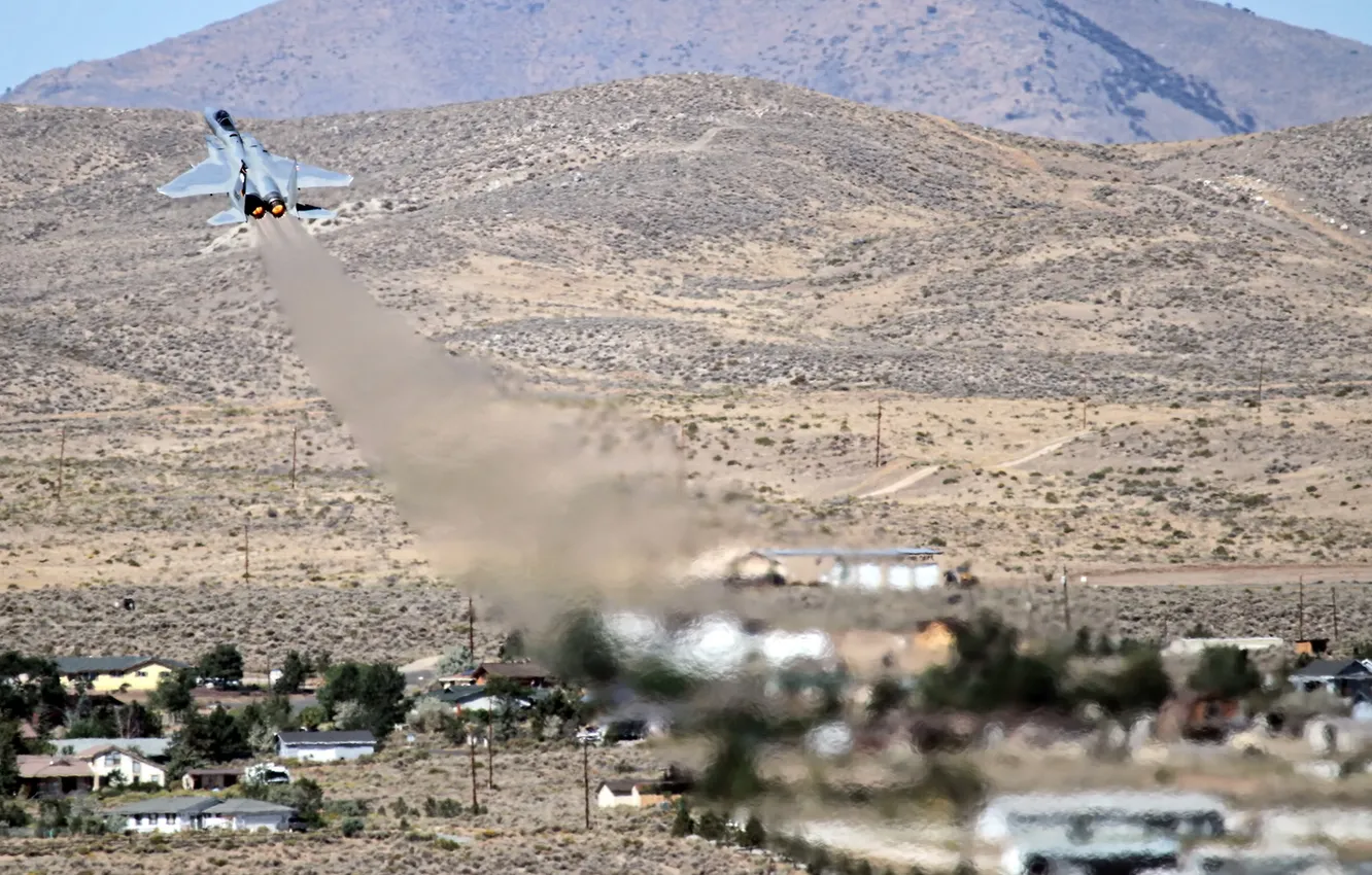 Фото обои оружие, самолёт, взлёт, F15