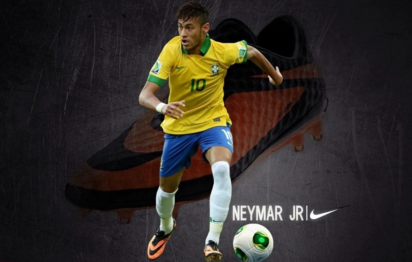 Фото обои Barcelona, Brazil, Neymar, Неймар