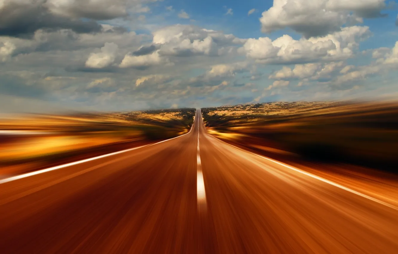 Фото обои road, highway, fast, movement, Speeding