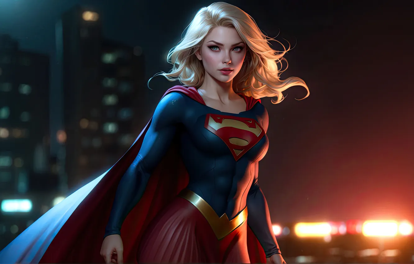 Фото обои supergirl, hero, dystopian