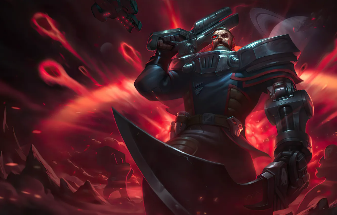 Фото обои мужик, меч, Gangplank, League Of Legends