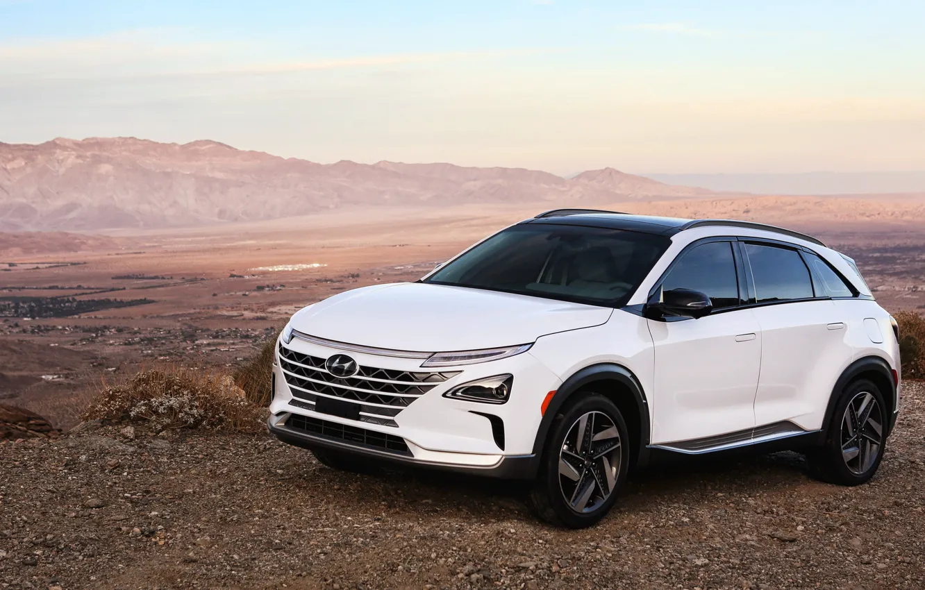 Фото обои Hyundai, 2018, кроссовер, CES, Nexo