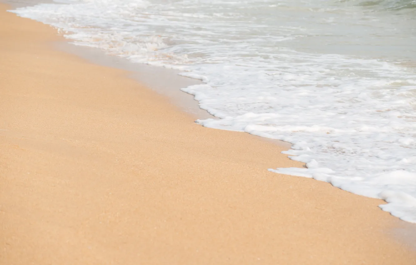 Фото обои песок, море, волны, пляж, лето, берег, summer, beach