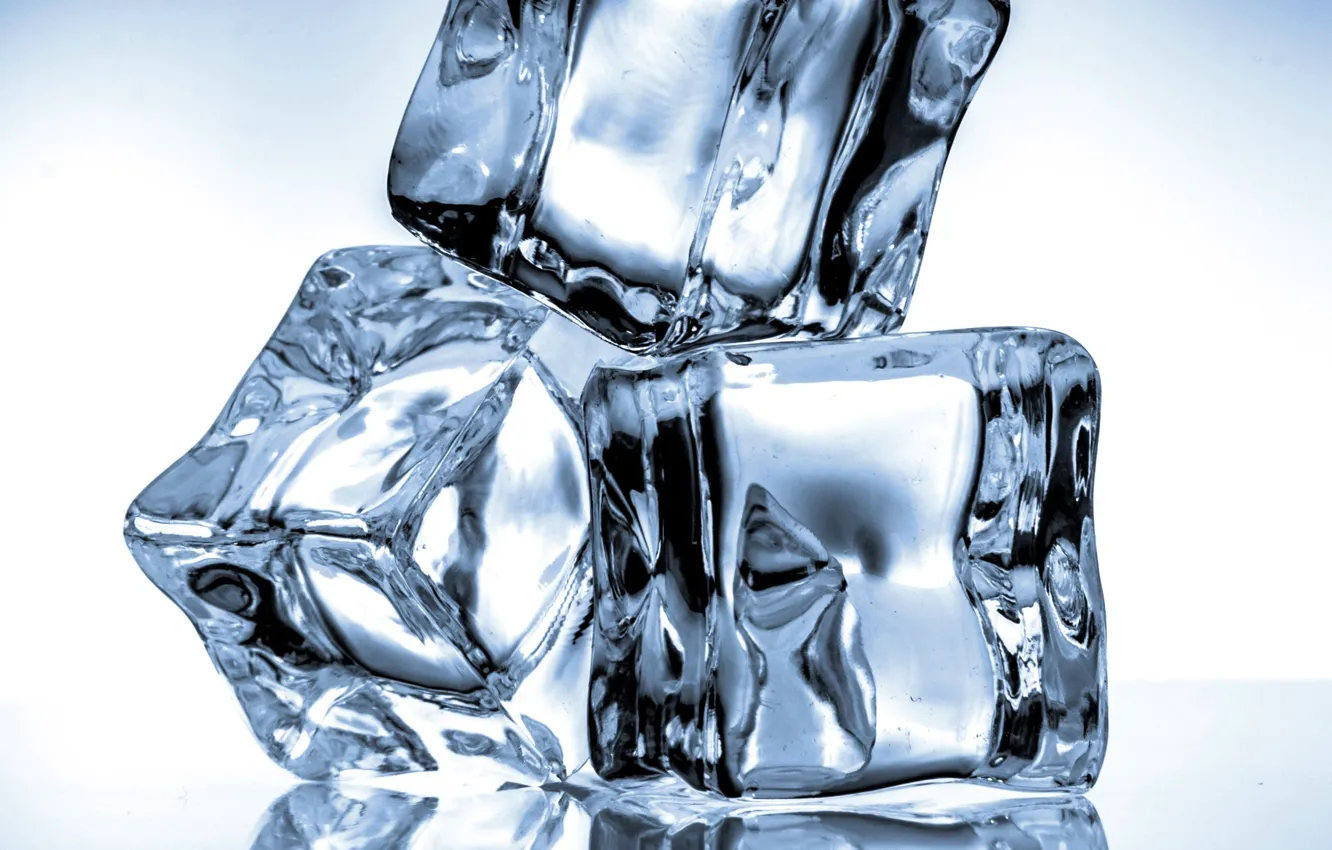 Фото обои лед, кубики, ice, blue, cubes