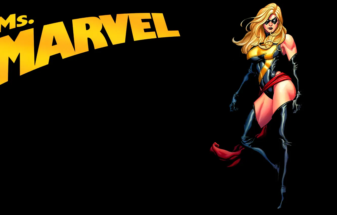 Фото обои блондинка, marvel, комикс, персонаж, comics, мисс марвел, супер героиня, ms marel