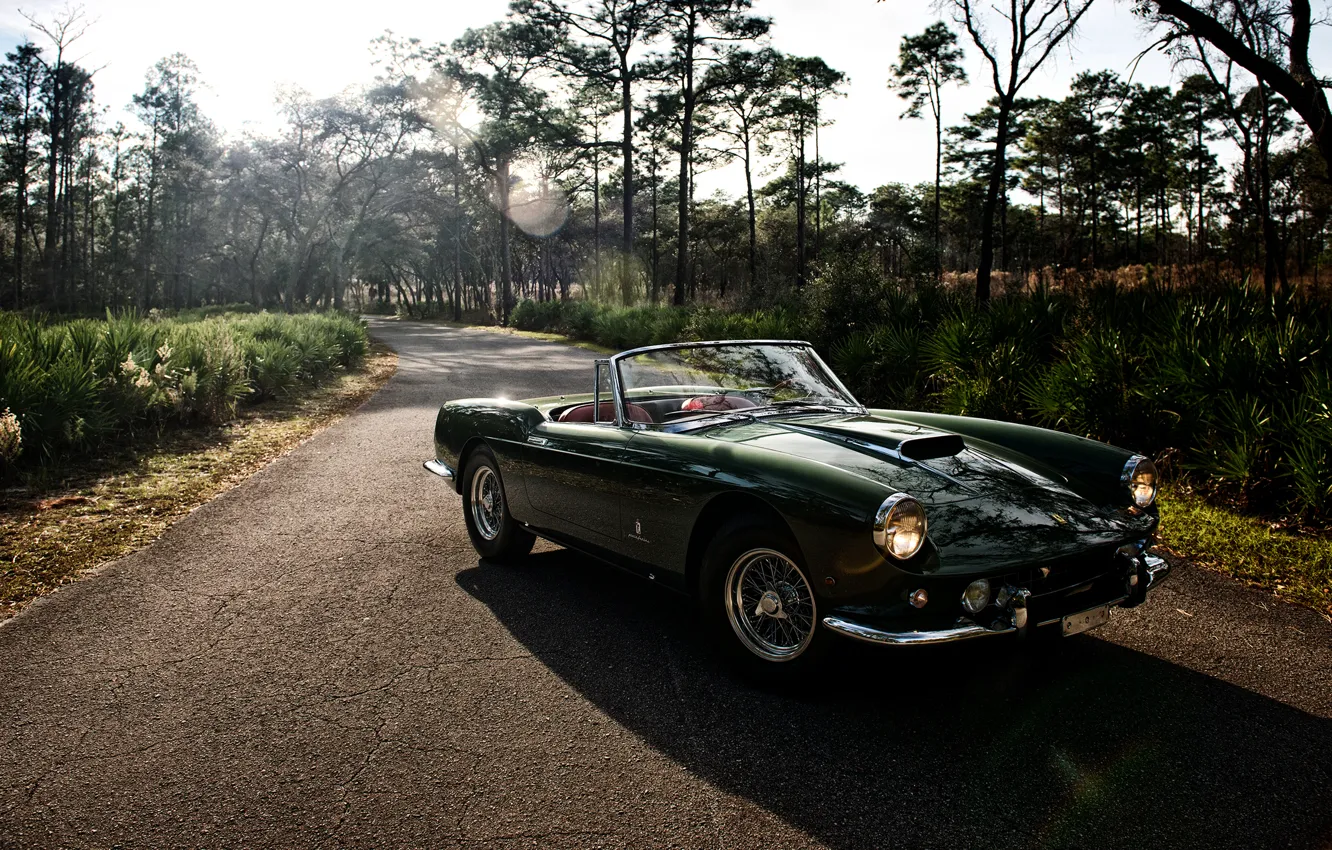 Фото обои Ferrari, феррари, Cabriolet, 400, 1961, SWB, Superamerica