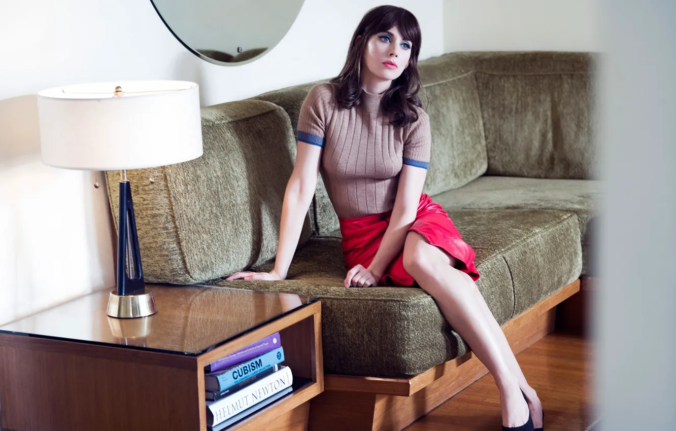 Фото обои взгляд, актриса, фотомодель, Alison Brie, Элисон Бри, 2016, Yahoo Style, Rene &amp; Radka