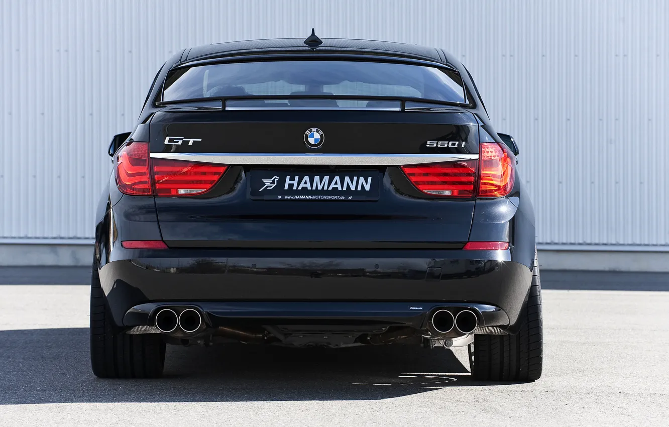 Фото обои BMW, Hamann, 2010, Gran Turismo, 550i, корма, 5er, F07
