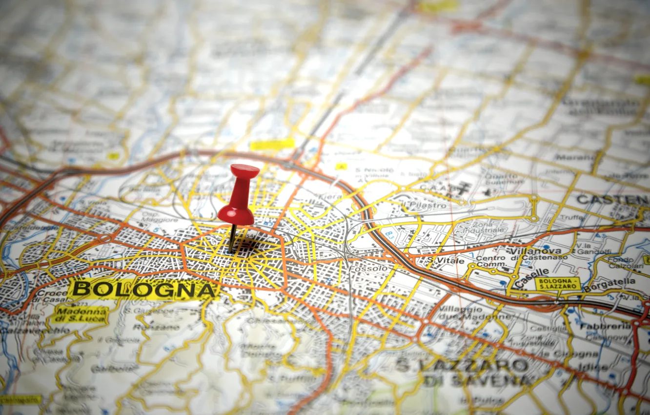 Фото обои city, map, tack