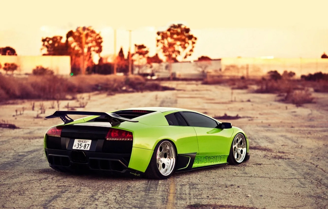 Фото обои green, Lamborghini, Auto