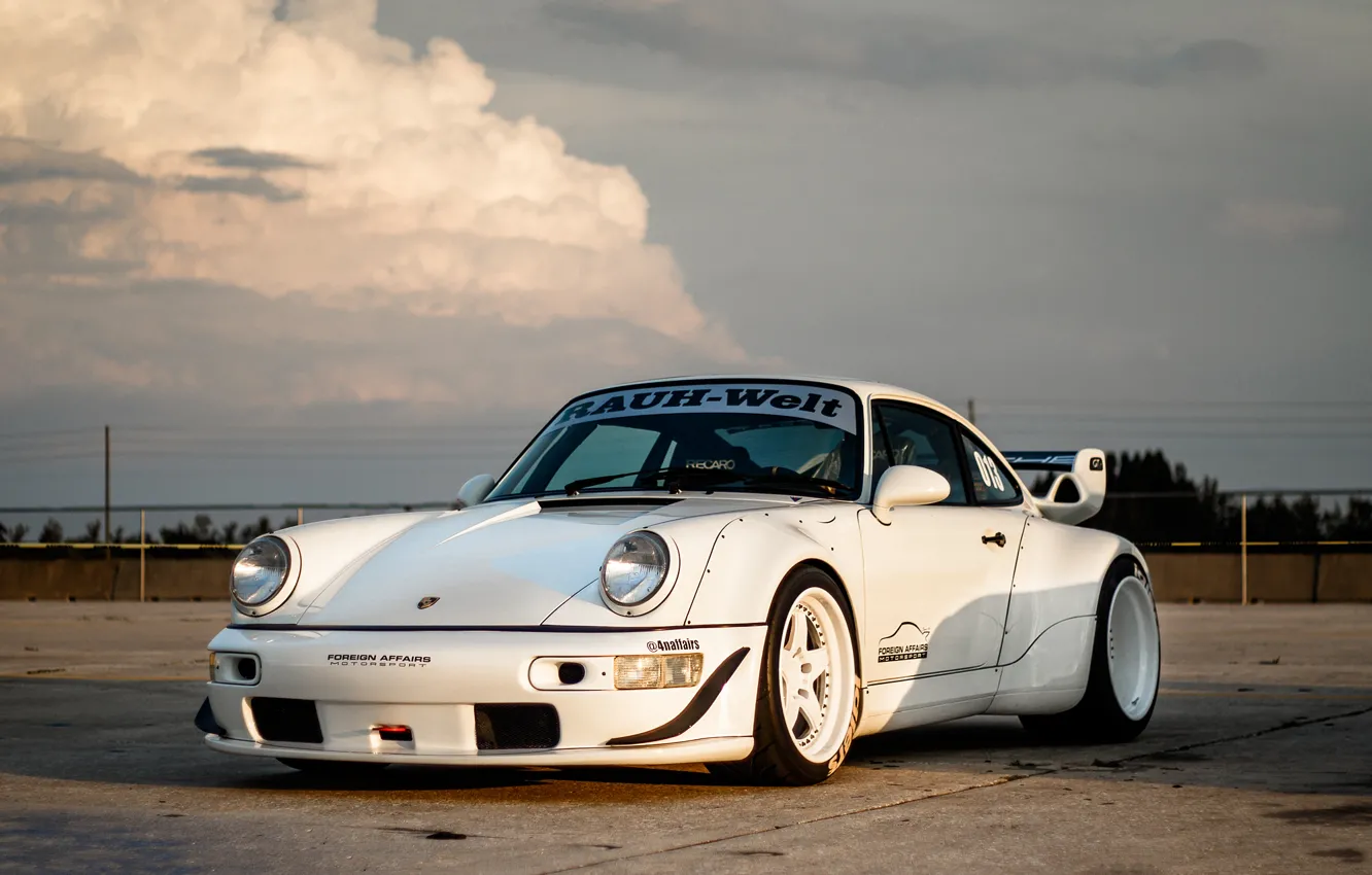 Фото обои Porsche, 964, Turbo, Track, RWB, Function, ADV5