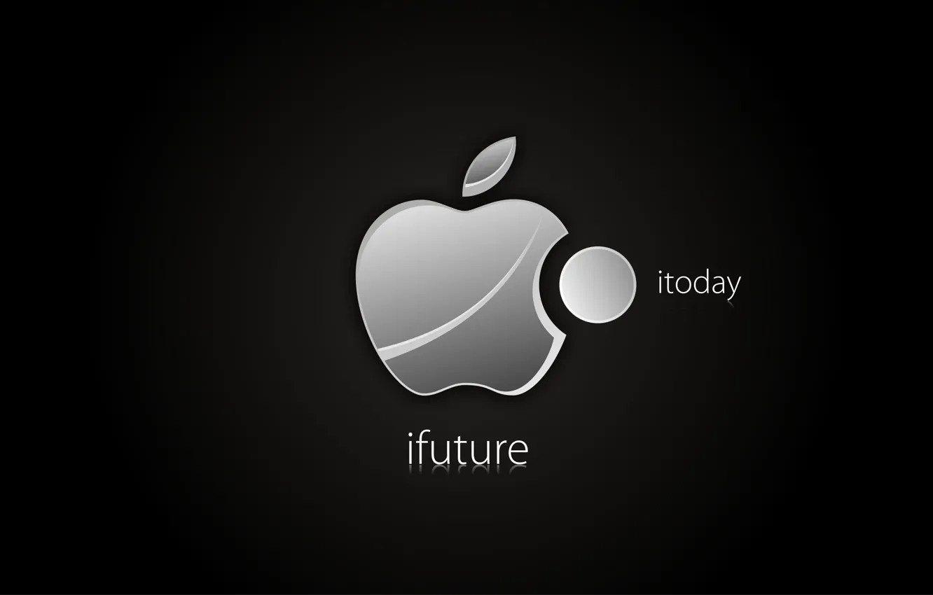 Фото обои будущее, Apple, минимализм, Темный фон, креативность