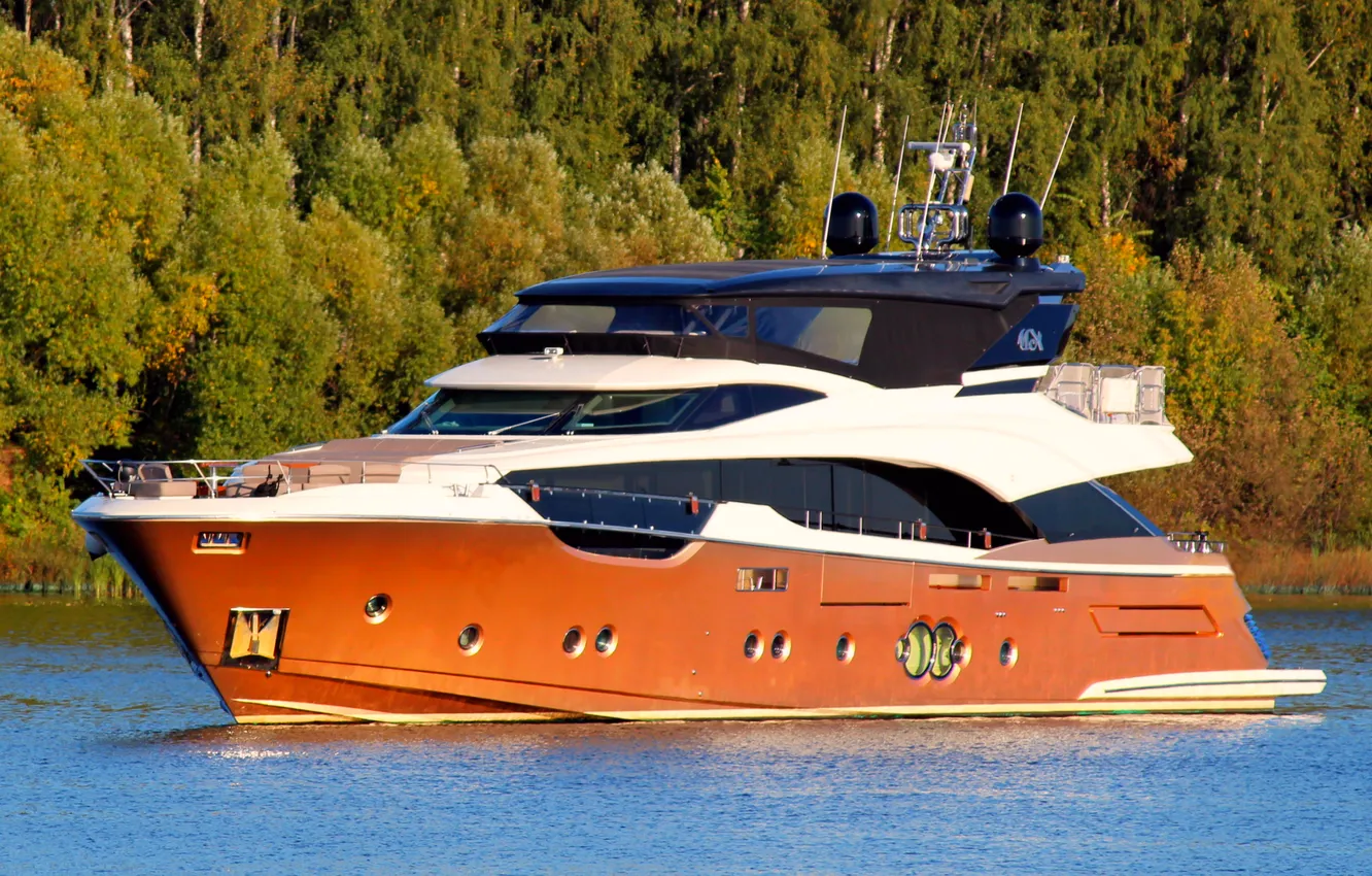 Фото обои река, отдых, яхта