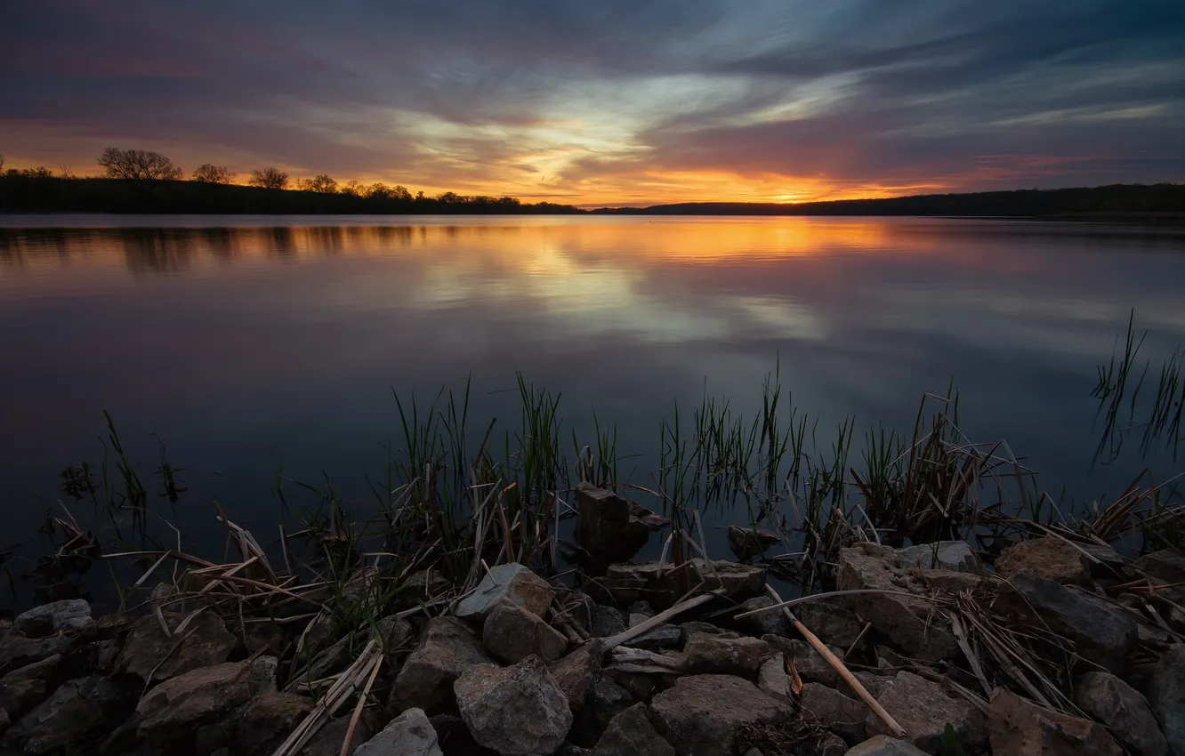 Фото обои озеро, USA, США, Illinois, Штат Иллинойс, Округ Кук, Cook County